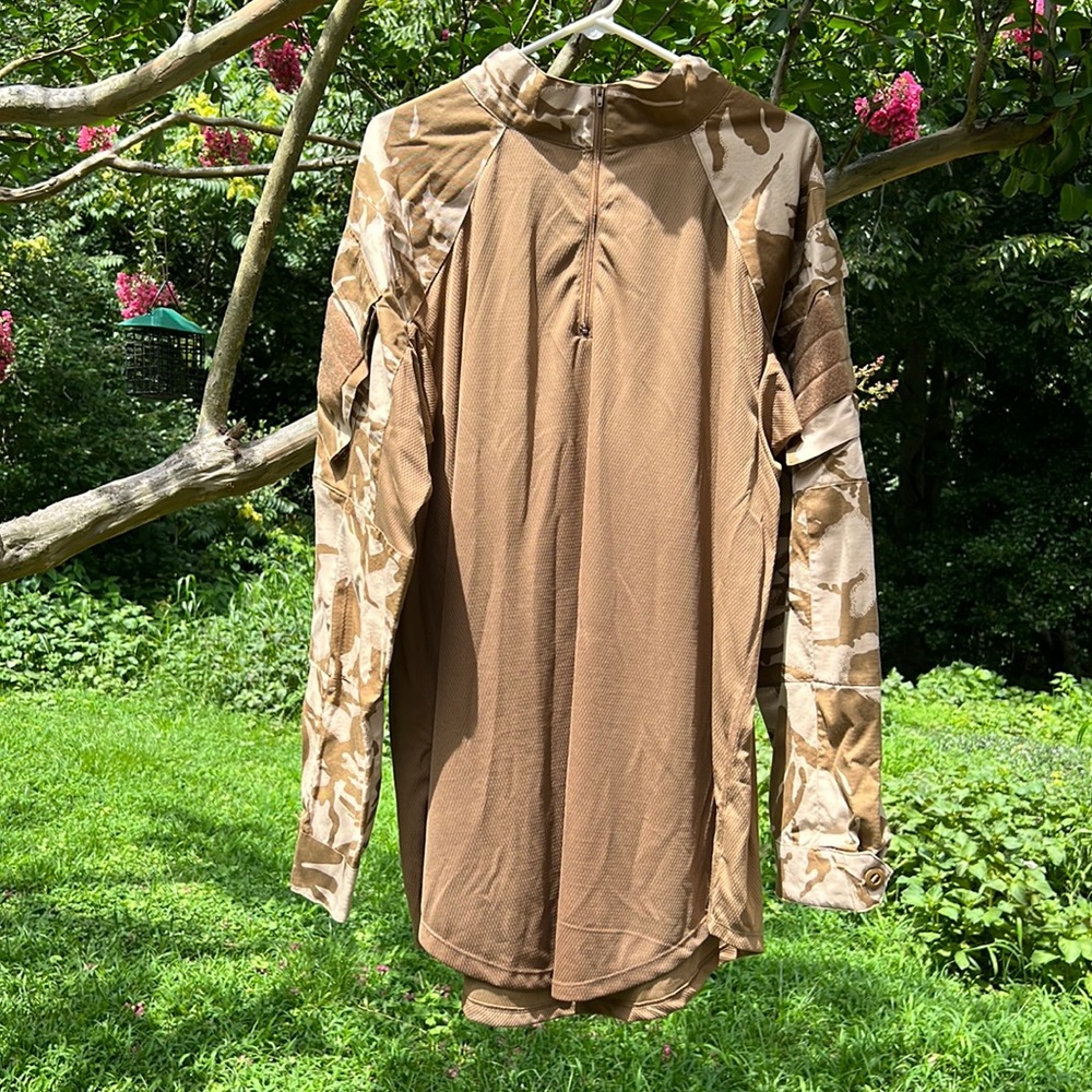 BRITISH MILITARY UNDER BODY ARMOUR COMBAT SHIRT - DESERT DPM CAMO